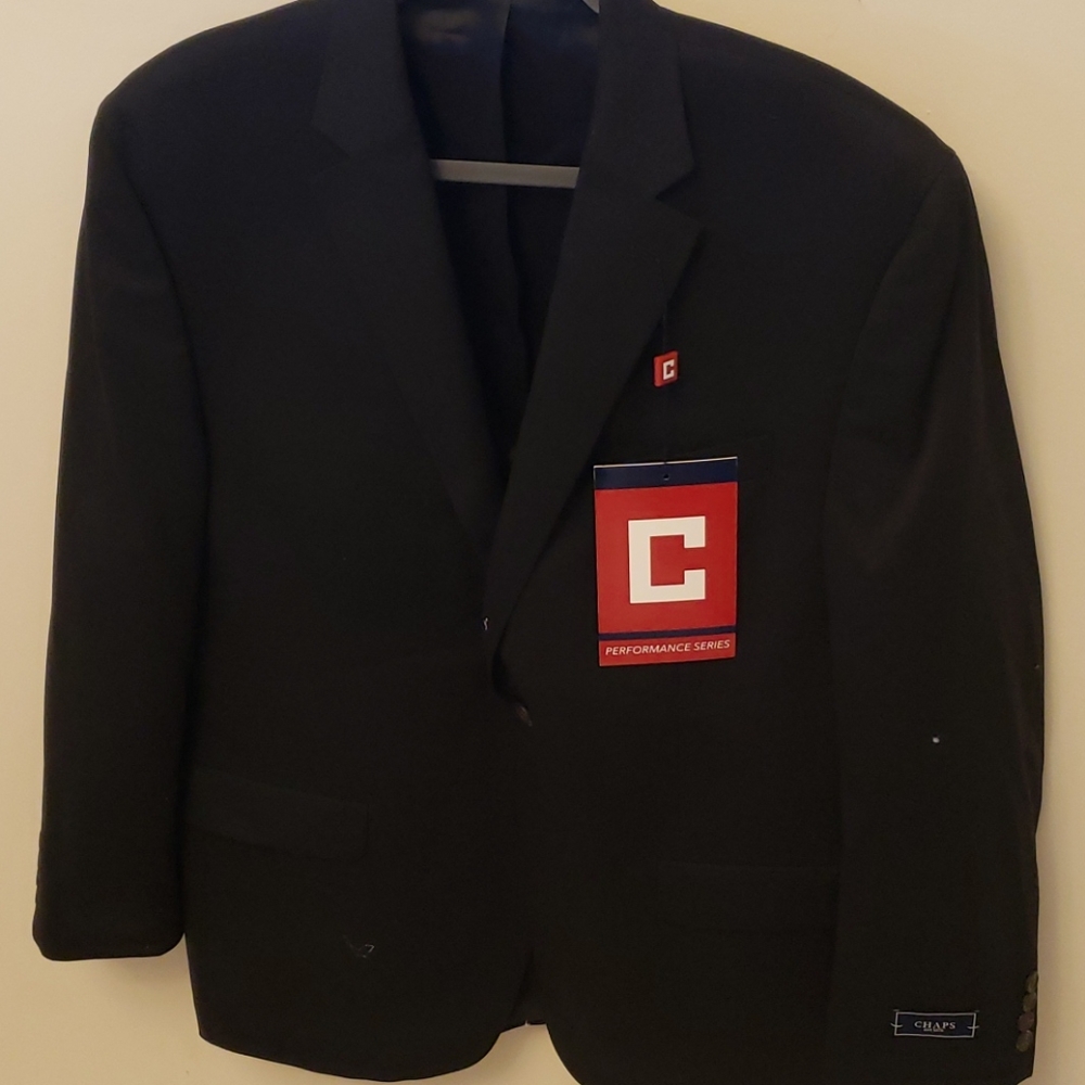 NWT Mens Chaps Black sport coat